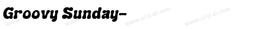 Groovy Sunday字体转换